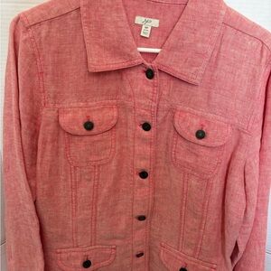 J. Jill Pink Jean Jacket